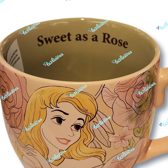 DISNEY PARKS SLEEPING BEAUTY SWEET AS A ROSE PORTRAIT CERAMIC MUG - Picture 6 of 7